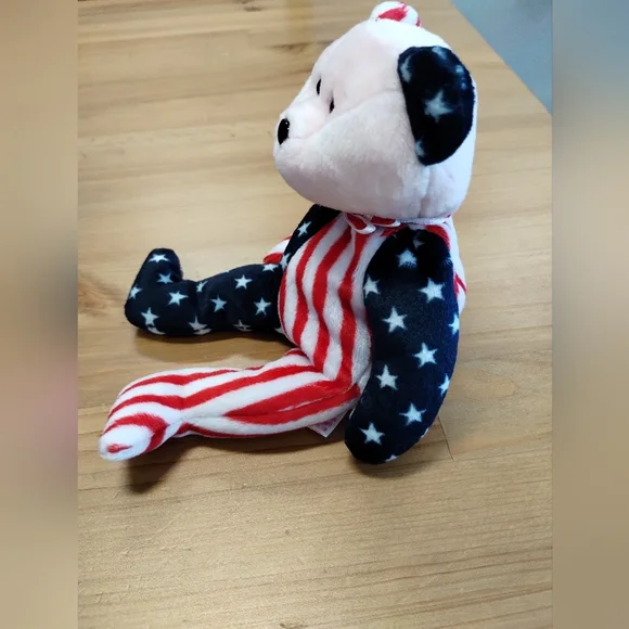 ✓Ty Beanie Baby - SPANGLE the Bear White Face (Stuffed Animal) - Picture 3 of 15